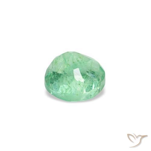 Esmeralda verde natural 0,19ct, corte redondo, VS-SI