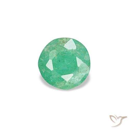 0.16ct verde esmeralda, redondo, VS-SI