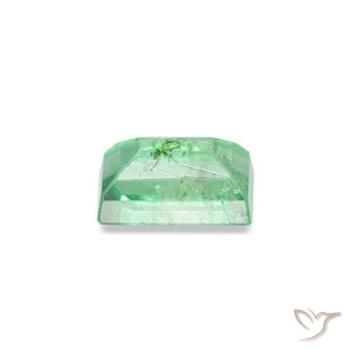 Esmeralda verde natural 0,19ct, baguete, VS-SI