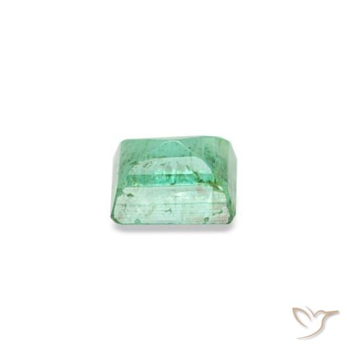 Esmeralda verde natural 0,15ct, baguete, SI