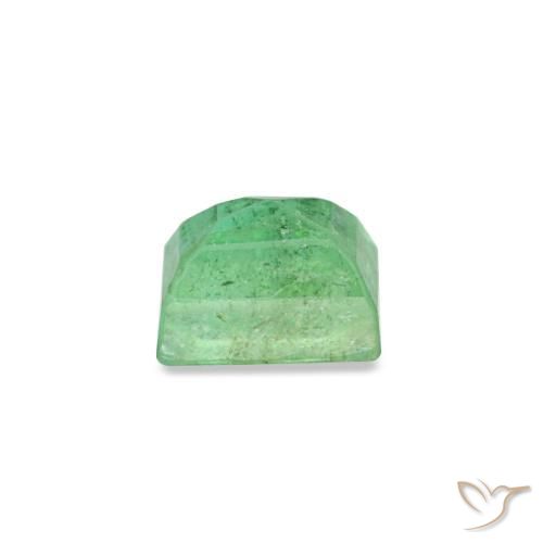 Esmeralda verde natural 0,16ct, baguete, VS-SI