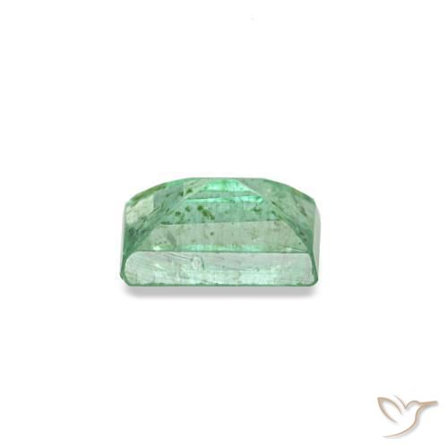 Esmeralda verde natural 0,17ct, baguete, SI