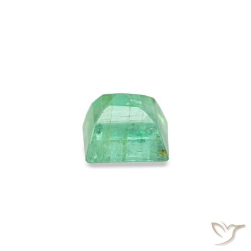 Esmeralda verde natural 0,13ct, baguete, SI