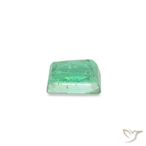 Esmeralda verde natural 0,13ct, baguete, SI