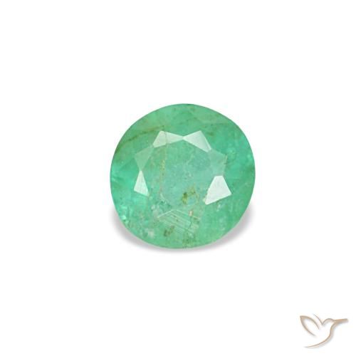 0.19ct verde esmeralda, redondo, VS-SI