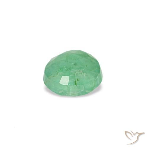 Esmeralda verde natural 0,18ct, corte redondo, VS-SI