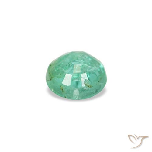 Esmeralda verde natural 0,19ct, corte redondo, VS-SI