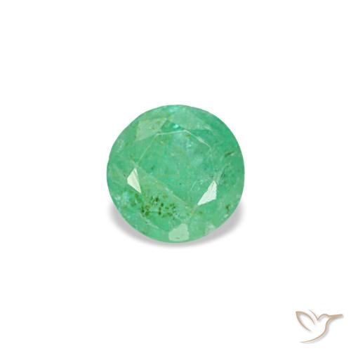 0.15ct verde esmeralda, redondo, VS-SI