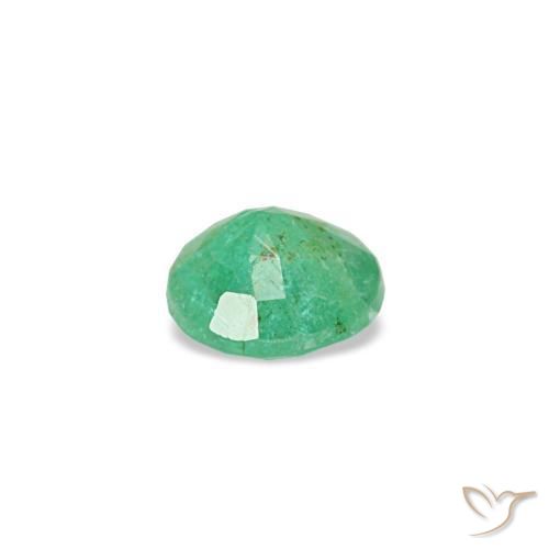 Esmeralda verde natural 0,15ct, corte redondo, VS-SI