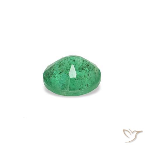 Esmeralda verde natural 0,15ct, corte redondo, VS-SI