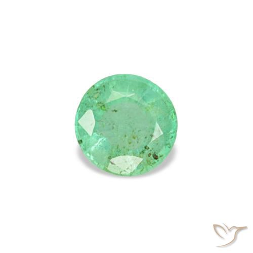 0.19ct verde esmeralda, redondo, VS-SI