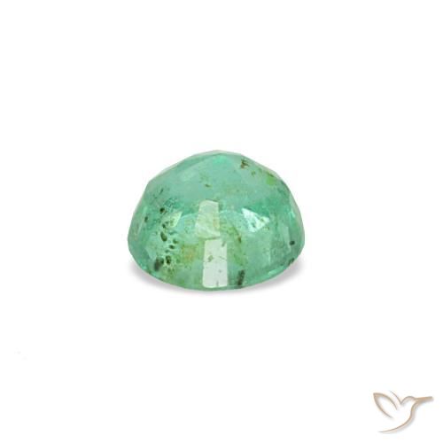 Esmeralda verde natural 0,19ct, corte redondo, VS-SI