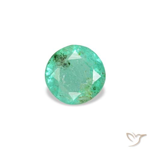 0.19ct verde esmeralda, redondo, VS-SI