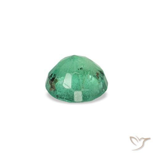 Esmeralda verde natural 0,18ct, corte redondo, VS-SI