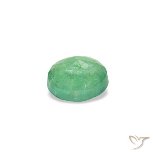 Esmeralda verde natural 0,18ct, corte redondo, VS-SI