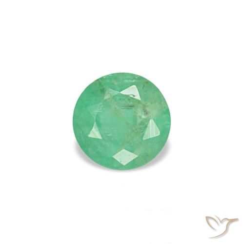 0.17ct verde esmeralda, redondo, VS-SI