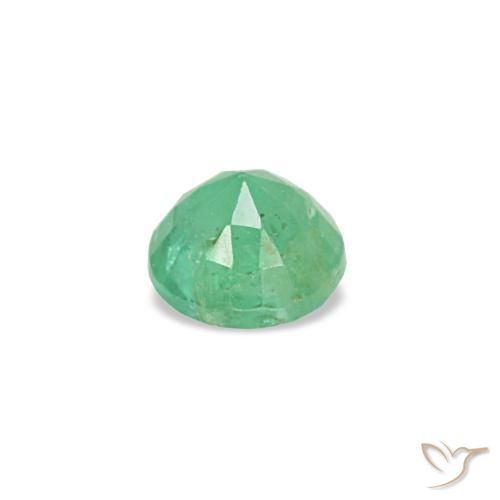 Esmeralda verde natural 0,17ct, corte redondo, VS-SI