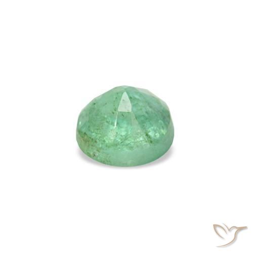 Esmeralda verde natural 0,19ct, corte redondo, VS-SI
