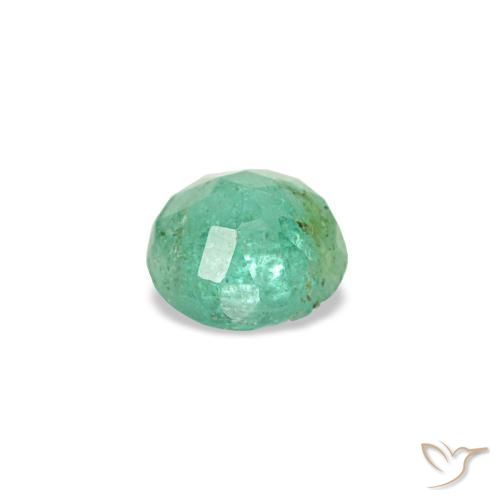 Esmeralda verde natural 0,18ct, corte redondo, VS-SI