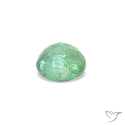 Esmeralda verde natural 0,17ct, corte redondo, VS-SI