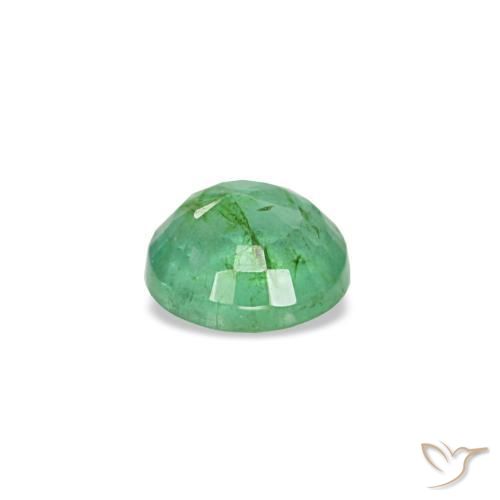 Esmeralda verde natural 0,19ct, corte redondo, VS-SI