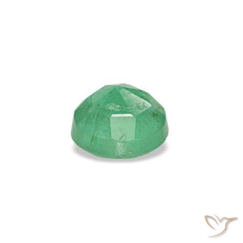 Esmeralda verde natural 0,18ct, corte redondo, VS-SI