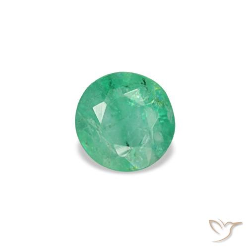 0.16ct verde esmeralda, redondo, VS-SI