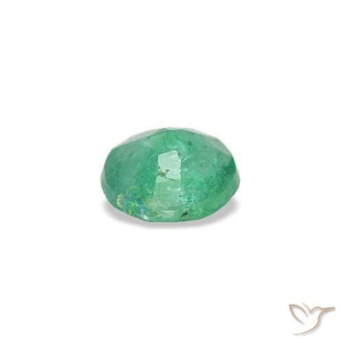 Esmeralda verde natural 0,16ct, corte redondo, VS-SI