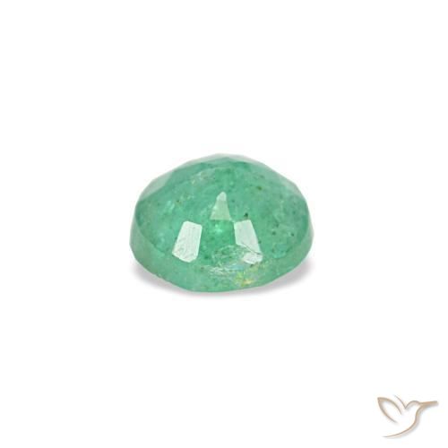 Esmeralda verde natural 0,17ct, corte redondo, VS-SI