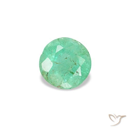 0.17ct verde esmeralda, redondo, VS-SI