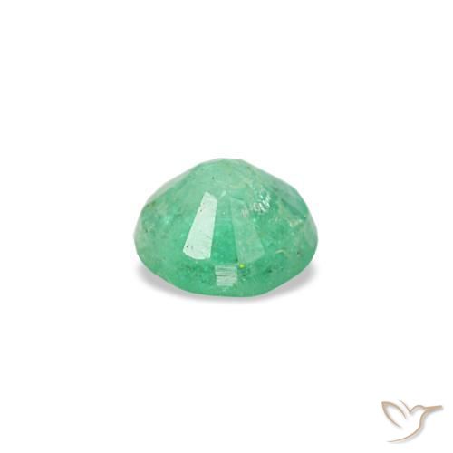 Esmeralda verde natural 0,17ct, corte redondo, VS-SI