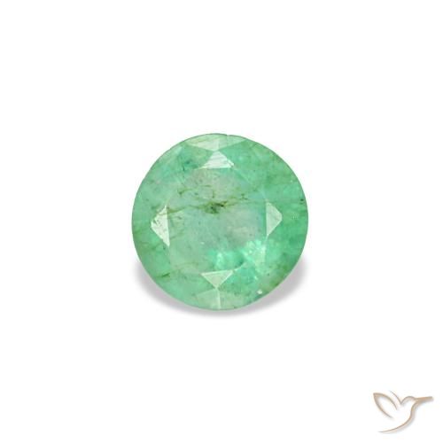 0.16ct verde esmeralda, redondo, VS-SI