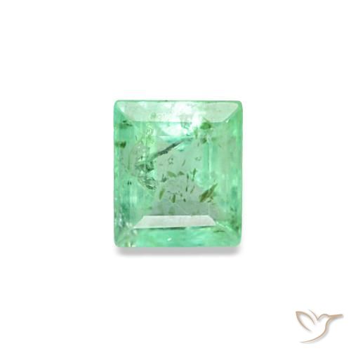 0.14ct verde esmeralda, baguete, VS-SI