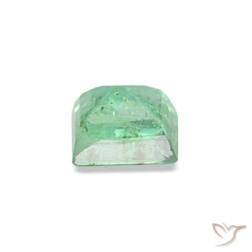 Esmeralda verde natural 0,14ct, baguete, VS-SI