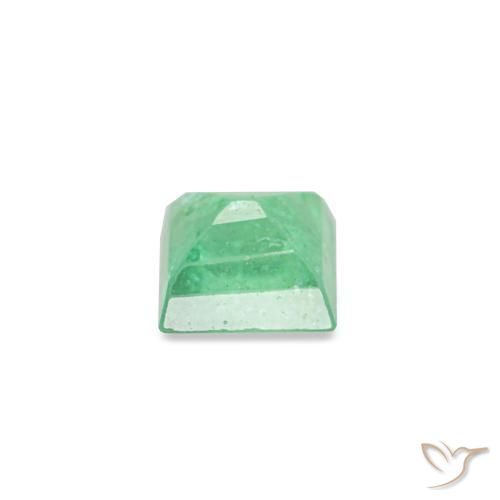 Esmeralda verde natural 0,10ct, baguete, VS-SI