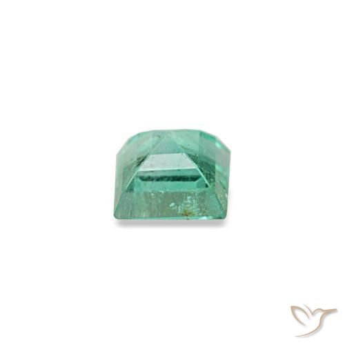 Esmeralda verde natural 0,08ct, quadrado, VVS-VS