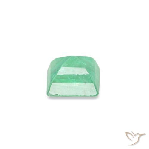 Esmeralda verde natural 0,11ct, baguete, VS