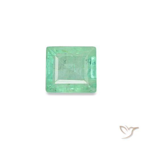 0.14ct Natural Verde brilhante Esmeralda, Baguete, VS, Photo A