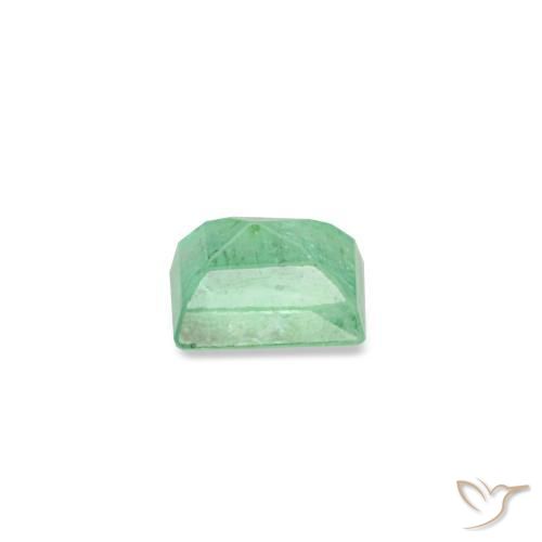 Esmeralda verde natural 0,14ct, baguete, VS