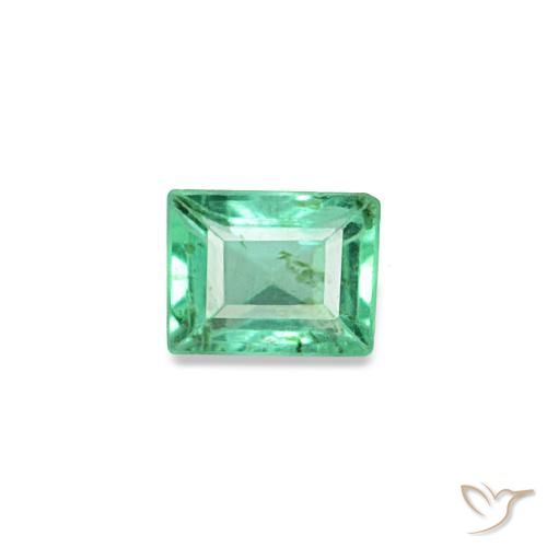 0.13ct verde esmeralda, baguete, VS