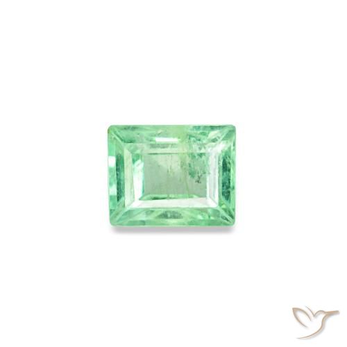 0.14ct verde esmeralda, baguete, VS