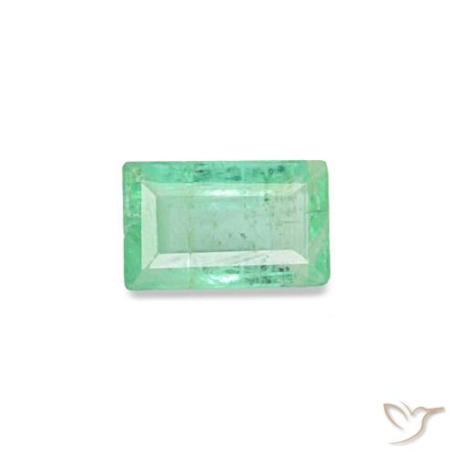 0.13ct verde esmeralda, baguete, VS-SI