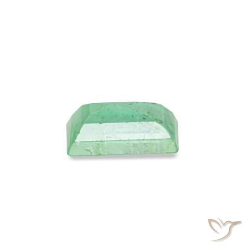 Esmeralda verde natural 0,13ct, baguete, VS-SI
