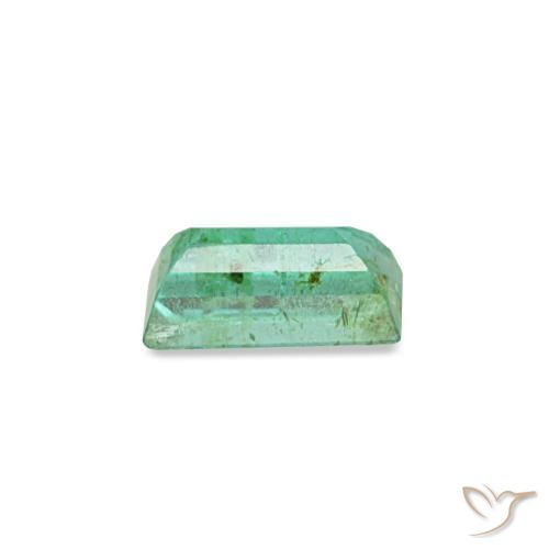 Esmeralda verde natural 0,14ct, baguete, SI