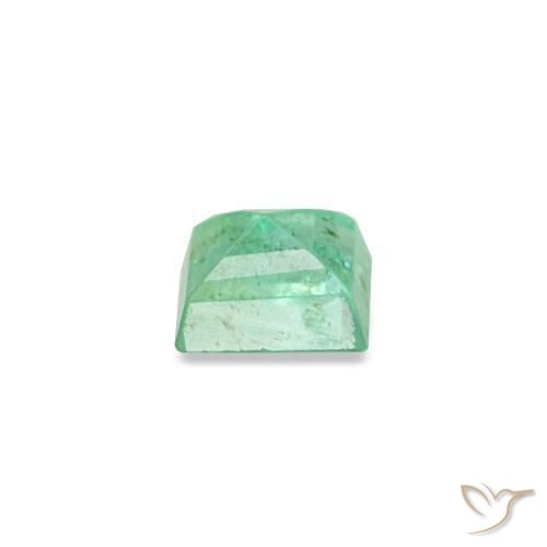 Esmeralda verde natural 0,15ct, baguete, SI