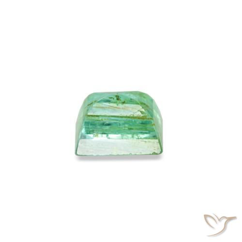 Esmeralda verde natural 0,15ct, baguete, SI