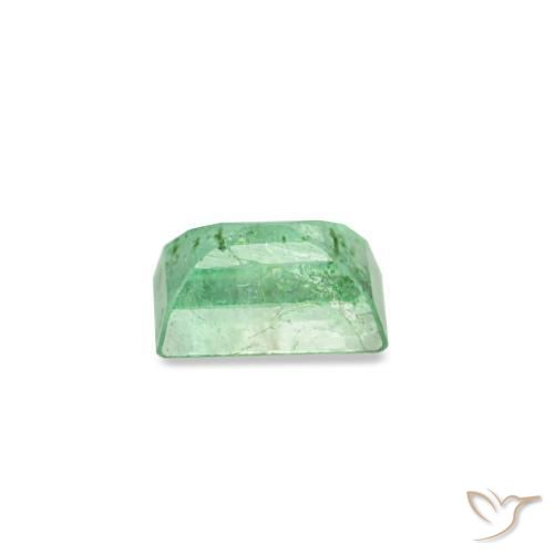 Esmeralda verde natural 0,15ct, baguete, SI