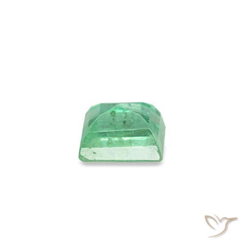 Esmeralda verde natural 0,14ct, baguete, VS-SI