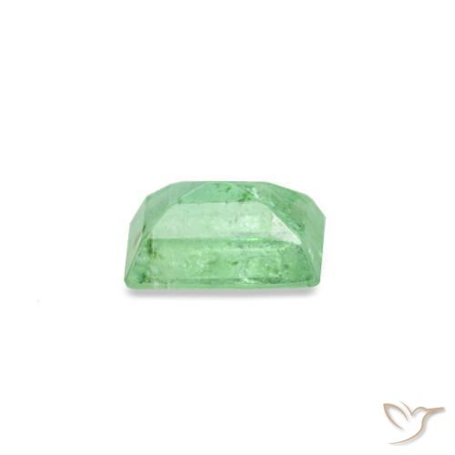 Esmeralda verde natural 0,14ct, baguete, SI
