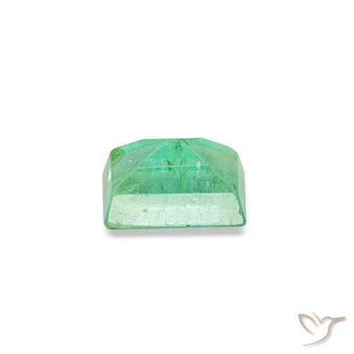 Esmeralda verde natural 0,15ct, baguete, SI